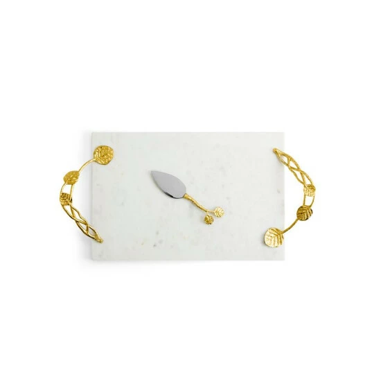 Wholesale π Michael Aram Botanical Leaf Gold Large Cheese Board W/ Spreader, Created For Macy's No Color π 3 Wholesale π Michael Aram Botanical Leaf Gold Large Cheese Board W/ Spreader, Created For Macy's No Color π