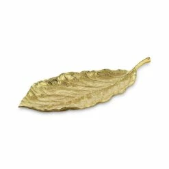 Discount π Michael Aram Gold Magnolia Medium Platter No Color π€©