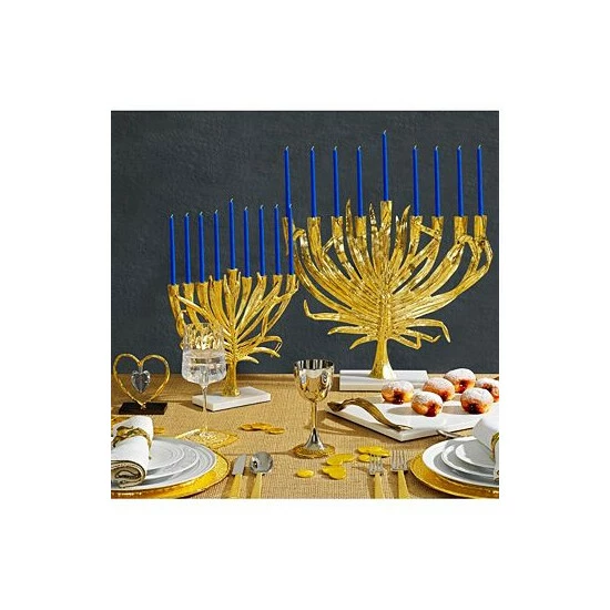 Cheap 𧨠Michael Aram Palm Menorah Gold π 4 Cheap 𧨠Michael Aram Palm Menorah Gold π - Image 2