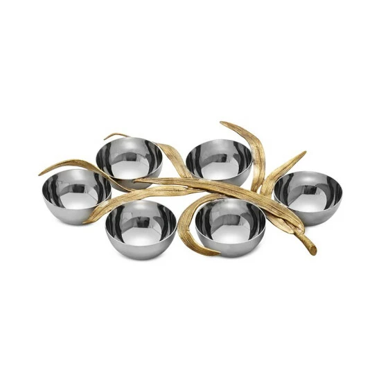 Outlet 😍 Michael Aram Palm Collection 6-Compartment Seder Plate No Color 🥰 3 Outlet 😍 Michael Aram Palm Collection 6-Compartment Seder Plate No Color 🥰