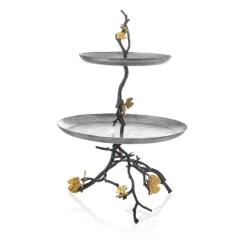 Best Sale ⌛ Michael Aram Butterfly Gingko 2-Pc. Candle Holder Set Black/gold 👍