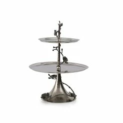 New π― Michael Aram Black Orchid 2-Tier Etagere Silver π
