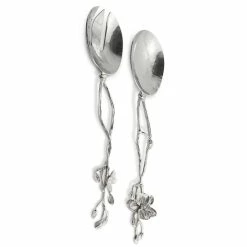 New β¨ Michael Aram White Orchid Serving Set Silver π―