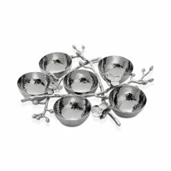 Brand new 😀 Michael Aram White Orchid 6 Compartment Sedar Plate No Color 🌟